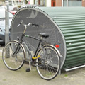 Afbeelding fiets naast fietstrommel
