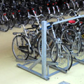 houten fiestenstalling fietsenrekken