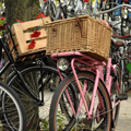 U-Stal Afbeelding fiets met mand / bak in fietsenstalling