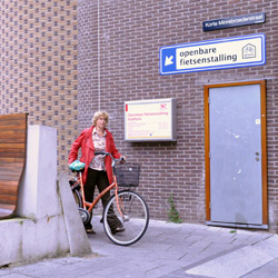 U-Stal Afbeelding ingang fietsenstalling Stadhuis Utrecht